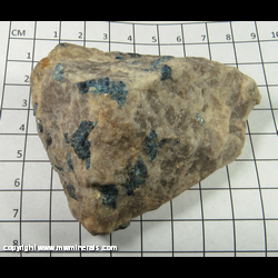 Mineral Specimen: Lazulite crystals in Quartz from Graves Mountain, Lincoln Co., Georgia Mineral Specimen: Lazulite crystals in Quartz from Graves Mountain, Lincoln Co., Georgia