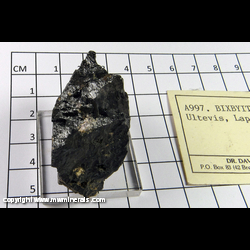 Mineral Specimen: Bixbyite from Ultevis, Lappland, Sweden Mineral Specimen: Bixbyite from Ultevis, Lappland, Sweden