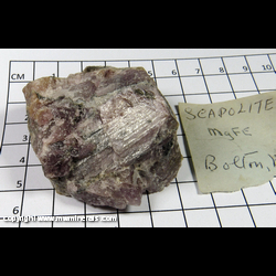 Mineral Specimen: Scapolite from Bolton, Worcester Co., Massachusetts Mineral Specimen: Scapolite from Bolton, Worcester Co., Massachusetts