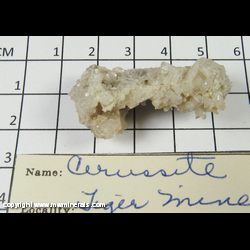 Mineral Specimen: Cerussite from Tiger Mine, Mammoth Dist, Pinal Co, Arizona Mineral Specimen: Cerussite from Tiger Mine, Mammoth Dist, Pinal Co, Arizona