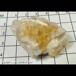 Mineral Specimen: Calcite, Laumontite from Pine Creek Mine, Inyo Co., California Mineral Specimen: Calcite, Laumontite from Pine Creek Mine, Inyo Co., California