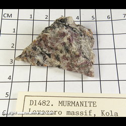 Mineral Specimen: Murmanite from Lovozero Massif, Murmansk, Russia Mineral Specimen: Murmanite from Lovozero Massif, Murmansk, Russia