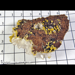 Mineral Specimen: Mimetite, Hemimorphite from Chihuahua, Mexico Mineral Specimen: Mimetite, Hemimorphite from Chihuahua, Mexico