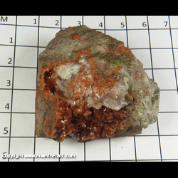 Mineral Specimen: Adularia Crystals, Calcite, Epidote from Nebraska Mine, Ontonagon Co, Michigan Mineral Specimen: Adularia Crystals, Calcite, Epidote from Nebraska Mine, Ontonagon Co, Michigan