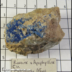 Mineral Specimen: Kinoite, Hydroxyapophyllite-(K) from Christmas Mine, Gila Co, Arizona Mineral Specimen: Kinoite, Hydroxyapophyllite-(K) from Christmas Mine, Gila Co, Arizona