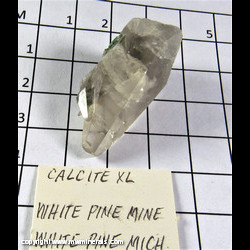 Mineral Specimen: Calcite from White Pine Mine, White Pine, Ontonagon Co., Michigan Mineral Specimen: Calcite from White Pine Mine, White Pine, Ontonagon Co., Michigan