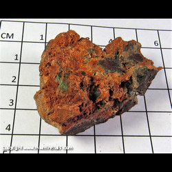 Mineral Specimen: Pumpellyite-Fe on Microcline from Keweenaw Co., Michigan Mineral Specimen: Pumpellyite-Fe on Microcline from Keweenaw Co., Michigan