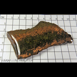 Mineral Specimen: Copper, Epidote (epoxy coated) from Caledonia Mine, Ontonagon Co, Michigan Mineral Specimen: Copper, Epidote (epoxy coated) from Caledonia Mine, Ontonagon Co, Michigan