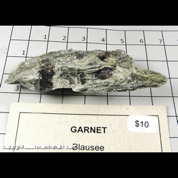Mineral Specimen: Garnet in Schist from Blausee, Binntal, Valias, Switzerland