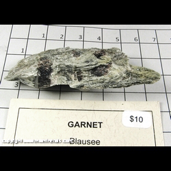 Mineral Specimen: Garnet in Schist from Blausee, Binntal, Valias, Switzerland Mineral Specimen: Garnet in Schist from Blausee, Binntal, Valias, Switzerland