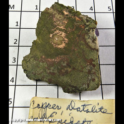 Mineral Specimen: Copper, Datolite, Epidote from Calumet, Ontonagon Co., Michigan Mineral Specimen: Copper, Datolite, Epidote from Calumet, Ontonagon Co., Michigan