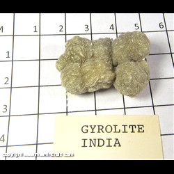 Mineral Specimen: Gyrolite from India Mineral Specimen: Gyrolite from India