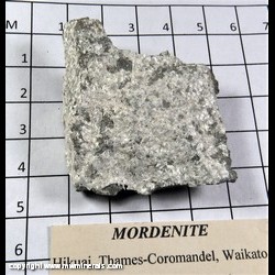 Mineral Specimen: Mordenite from Hikuai, Thames-Coromandel District, Waikato Region, New Zealand Mineral Specimen: Mordenite from Hikuai, Thames-Coromandel District, Waikato Region, New Zealand