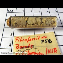 Mineral Specimen: Fibroferrite from California Mineral Specimen: Fibroferrite from California