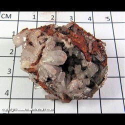 Mineral Specimen: Hemimorphite from Santa Eulalia, Chihuahua, Mexico Mineral Specimen: Hemimorphite from Santa Eulalia, Chihuahua, Mexico