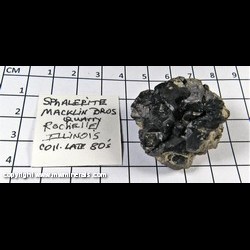 Mineral Specimen: Sphalerite from Atwood Quarry (Macklin Quarry; Rochelle Quarry), Ogle Co., Illinois