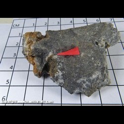 Mineral Specimen: Valentinite, Stibnite, Quartz from Paganico, Grosseto, Tuscany, Italy