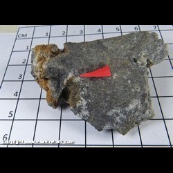 Mineral Specimen: Valentinite, Stibnite, Quartz from Paganico, Grosseto, Tuscany, Italy Mineral Specimen: Valentinite, Stibnite, Quartz from Paganico, Grosseto, Tuscany, Italy