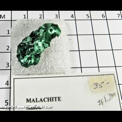 Mineral Specimen: Malachite, Chatoyant from Katanga (Shaba), DR Congo (Zaire) Mineral Specimen: Malachite, Chatoyant from Katanga (Shaba), DR Congo (Zaire)