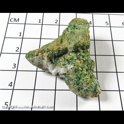 Mineral Specimen: Grosular Garnet variety: Chromium, Diopside, Calcite, Chromite from Orford Nickel mine, St-Denis-de-Brompton, Sherbrooke County, Quebec, Canada Mineral Specimen: Grosular Garnet variety: Chromium, Diopside, Calcite, Chromite from Orford Nickel mine, St-Denis-de-Brompton, Sherbrooke County, Quebec, Canada