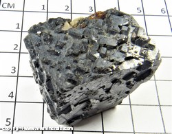 Mineral Specimen: Galena with minor Pyrite, Ruby Jack Sphalerite and yellow lead oxide (not pictured) from Tri State District, Joplin, Missouri Mineral Specimen: Galena with minor Pyrite, Ruby Jack Sphalerite and yellow lead oxide (not pictured) from Tri State District, Joplin, Missouri