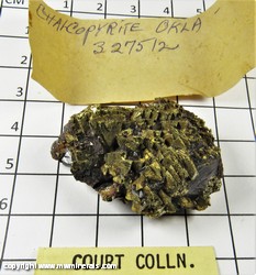 Mineral Specimen: Chalcopyrite from Tri State District, Ottawa Co., Oklahoma Mineral Specimen: Chalcopyrite from Tri State District, Ottawa Co., Oklahoma
