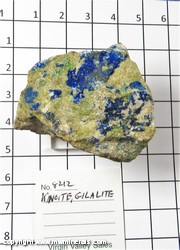 Mineral Specimen: Kinoite, Gilaite (TL), Ruizite (TL) (on bottom) from Christmas Mine, Gila Co,  Arizona