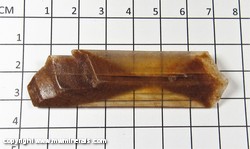 Mineral Specimen: Selenite variety: Hour Glass with Included Sand from Great Salt Plains, Jet, Alfalfa Co, Oklahoma Mineral Specimen: Selenite variety: Hour Glass with Included Sand from Great Salt Plains, Jet, Alfalfa Co, Oklahoma