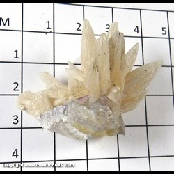 Mineral Specimen: Calcite on Fluorite from Hardin Co, Illinois Mineral Specimen: Calcite on Fluorite from Hardin Co, Illinois