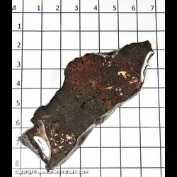 Mineral Specimen: Copper, Epidote, Microcline, Basalt (epoxy coated) from Caledonia Mine, Ontonagon Co, Michigan Mineral Specimen: Copper, Epidote, Microcline, Basalt (epoxy coated) from Caledonia Mine, Ontonagon Co, Michigan