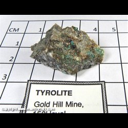 Mineral Specimen: Tyrolite from 150 foot level, Gold Hill Mine, Toole Co., Utah Mineral Specimen: Tyrolite from 150 foot level, Gold Hill Mine, Toole Co., Utah
