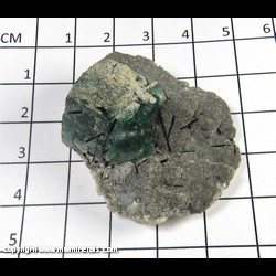 Mineral Specimen: Fluorite, Tourmaline from Erongo Mountain, Erongo, Namibia Mineral Specimen: Fluorite, Tourmaline from Erongo Mountain, Erongo, Namibia