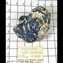 Mineral Specimen: Azurite, Malachite from Chihuahua, Mexico
