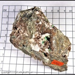 Mineral Specimen: Annabergite on Dolomite from Km-3 Mine, Lavrion, Atikki Prefecture, Greece