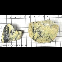 Mineral Specimen: Ludwigite (2 specimens) from Big Cottonwood Mine, Brighton, Salt Lake Co., Utah