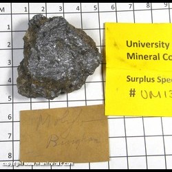 Mineral Specimen: Molybdenite from Bingham Mining Dist.,  Salt Lake Co., Utah