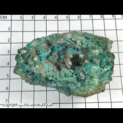 Mineral Specimen: Cerussite on Chrysocolla from Mineral Specimen: Cerussite on Chrysocolla from