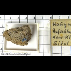 Mineral Specimen: Hauyne, Sanidine from Maria Laach, Eifel Volcanic Fields, Germany
