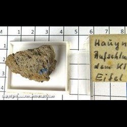 Mineral Specimen: Hauyne, Sanidine from Maria Laach, Eifel Volcanic Fields, Germany Mineral Specimen: Hauyne, Sanidine from Maria Laach, Eifel Volcanic Fields, Germany