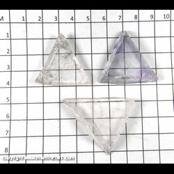 Mineral Specimen: Fluorite Cleavages, one with included Chalcopyrite from Cave-In-Rock, Hardin Co, Illinois Mineral Specimen: Fluorite Cleavages, one with included Chalcopyrite from Cave-In-Rock, Hardin Co, Illinois