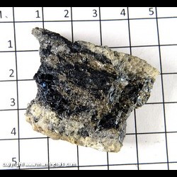 Mineral Specimen: Digenite, Pyrite, Quartz from Leonard Mine, Butte, Silver Bow Co,  Montana