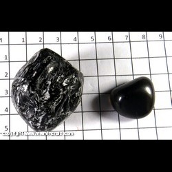 Mineral Specimen: Obsidian variety: Apache Tear with Perlite – unpolished and polished from near Topaz Mt., Thomas Range, Juab Co., Utah Mineral Specimen: Obsidian variety: Apache Tear with Perlite – unpolished and polished from near Topaz Mt., Thomas Range, Juab Co., Utah