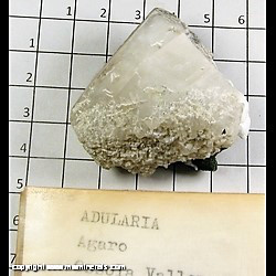 Mineral Specimen: Adularia from Agaro Lake, Ossola Valley, Italy Mineral Specimen: Adularia from Agaro Lake, Ossola Valley, Italy