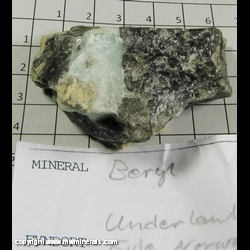 Mineral Specimen: Aquamarine/Beryl, Smoky Quartz from Uneland, Evje og Hornnes, Aust-Agder, Norway Mineral Specimen: Aquamarine/Beryl, Smoky Quartz from Uneland, Evje og Hornnes, Aust-Agder, Norway
