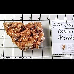 Mineral Specimen: Dolomite from Atikokan, Hutchinson Twp, Rainy River Dist, Ontario, Canada Mineral Specimen: Dolomite from Atikokan, Hutchinson Twp, Rainy River Dist, Ontario, Canada