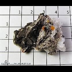 Mineral Specimen: Wulfenite, Selenite from Hull Mine, Castle Dome, Yuma Co,  Arizona