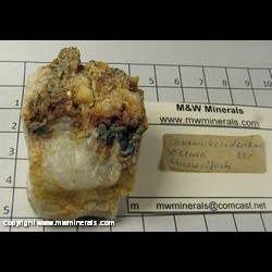 Mineral Specimen: Pharmacosiderite on Quartz from Clara Mine, Rnakach valley, Oberwolfach, Black forest, Baden-Wurttemberg, Germany