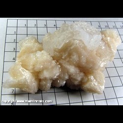 Mineral Specimen: Stilbite and Apophyllite coated with micro Calcite crystals from Nashik, Maharashtra, India Mineral Specimen: Stilbite and Apophyllite coated with micro Calcite crystals from Nashik, Maharashtra, India