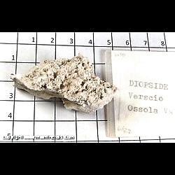 Mineral Specimen: Diopside on Quartz from Verscio, Ossola Valley, Italy