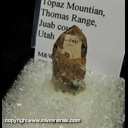 Minerals Specimen: Topaz from Topaz Mtn., Thomas Range, Juab Co., Utah